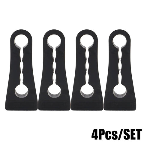 Premium Sound Damper Door Lock Buffers To Beat Rattling and Shut Up Squeaky Knocks From Car Doors Plus Silent Strike Pads, set of 4 TPE pads.