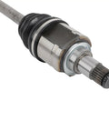 Beefy Front Left CV Axle Drive Shaft for Toyota Highlander 2011-2016, Lexus RX350 2010-2015, RX450h 2011 FWD, Venza 2009-2015 AWD and FWD, 2.7L L4, 3.5L V6, Exact Fit Replacement, OE-Grade Durability, close-up splined shaft
