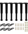 Six Pack Telescopic Bed Support Legs Adjustable Center Slats Support Bracket Bottom Load Bearing Frame Feet Stable Silent