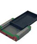 Beefed Up High Precision Linear Guide System For CNC Machines And 3D Printers With Carriage Block, Slider Rails, Bearings, And Motion Control For Automation And Semiconductor Workflows, MGW15C Compatible. black metal linear guide carriage block with rails