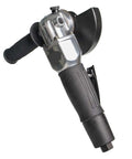 Heavy Duty Pneumatic Angle Grinder 5 Inch Pro Shop Ready, featuring robust handle and safety guard for tight space jobs.