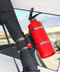Off Road Roll Bar Mount For Fire Extinguisher And Water Bottle Quick Release Adjustable Aluminum Bracket Fits Jeep Wrangler