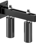 Six Inch Slide Gate Guide Roller With Black Steel Bracket Adjustable UHMW Nylon Rollers Up To Five Point Five Inches Heavy Duty Sliding Gate Hardware For Driveway Fence Barn Door Garage And Outdoor Gates Durable And Weather Resistant For Years Of