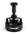 58mm WDT Tool For Espresso Distribution With Magnetic Base For Baristas, Adjustable Depth Needle Distributor, 0.25mm By 14 Stirrer Tools, Pro Grade YU Series Cyclone T5849, black and metal design.