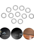 Premium Industrial Heavy Duty Split Lock Washers M10 Bright Silver Stainless Steel 100 Pack shown in groups for bolts and screws.