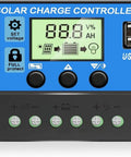Beast 30A Solar Charge Controller For 12V And 24V Systems With Adjustable LCD Display, Dual USB Ports, Timer Settings
