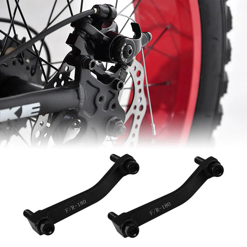 Two Pack Post Mount Disc Brake Adapter For 180mm Rotors, Front Or Rear Mountain Bike Caliper Converter With Screws