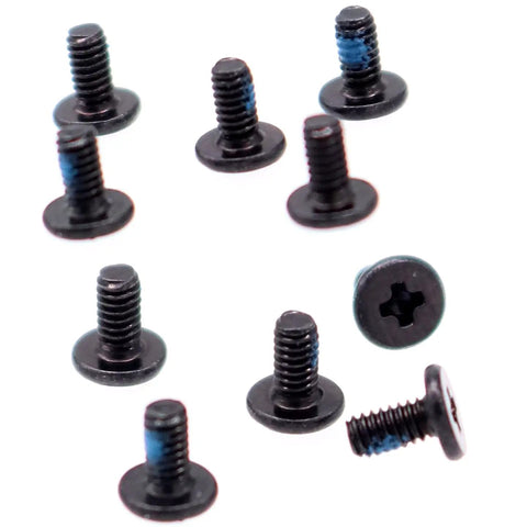 10 Pack M2 X 4 Mm Phillips Flat Head Screws Tough Nickel Plating For Laptop M Ssd Heatsink Wifi Modules And Motherboards No Fuss Tech Swap Top Shelf Hardware Kit - black screws with flat heads and grooves
