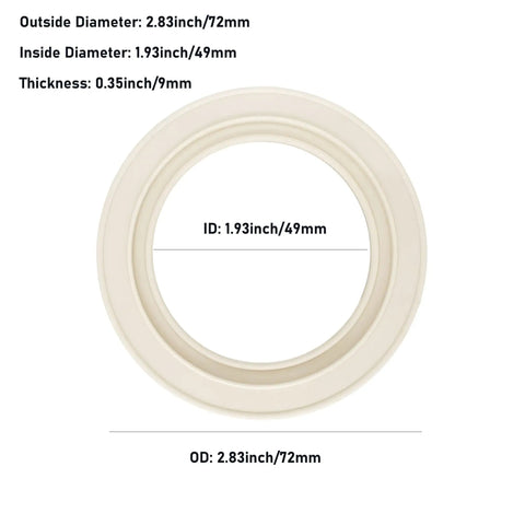 Front view of Grouphead Gasket Replacement For Oracle Dual Boiler Espresso Machines BES900 920XL 980 990 Anti Leak Silicone Water Seal Accessory