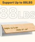 Two-pack lid support hinges for upper/RV cabinets; wood lift-up lid, heavy-duty, max load 88 lbs