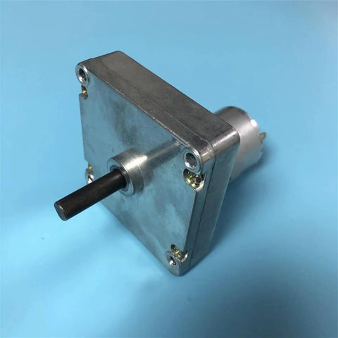Heavy Duty Dc Geared Motor For Dishwasher Dispenser Detergent Pump 24V with metallic case and shaft for appliance use.