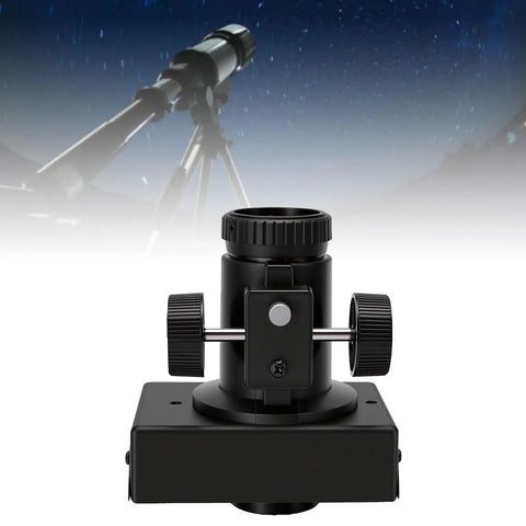 Pro Grade Telescope Focusing Seat For 140mm Reflector With 1.25 Inch Focuser And Locking Knob, shown against starry sky backdrop