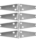 Heavy Duty Gate Hinge Set Four Pack 8 Inch Galvanized Iron Strap Hinges for Wooden Doors and Furniture Outdoor Gate Hardware for Fence and Shed Lightweight ABS Components Weatherproof, four hinges