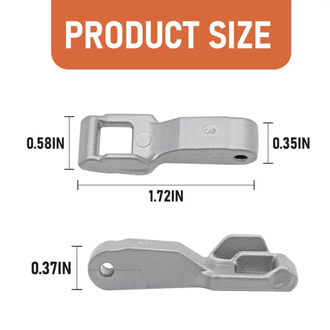 Washer Door Lock Strike 2 Pack For LG Washers Replacement Kit, Fix Door Not Locking, Water Leaks, And Door Wear, No Fuss Install, Durable Steel Construction, 1.72in steel strike