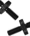 Heavy Duty Aluminum 1/4 Male To 1/4 Male Extended Tripod Adapter Screws With Smooth Quick Release Build For Killer Camera Rig Setups And Secure Video Mounting 2 Pack close-up view of black aluminum screws