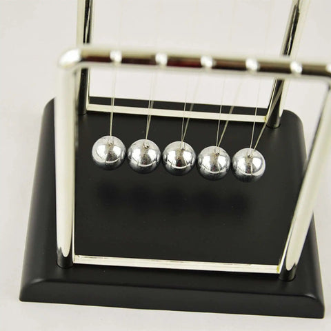 Pendulum Balance Newton's Cradle Steel Balls For Science Experiments And Desk Decor, stainless steel mirror finish