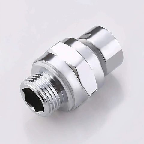 Shower Head Swivel Ball Adapter Adjustable Angle Connector Brass Chrome Universal Arm Extension Shower Head Accessory