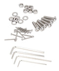 All In One 884 Piece Screws Nuts And Washers Kit For Home DIY Repairs Durable 304 Stainless Steel Fasteners Set With 280 Half Round Head Hex Screws 300 Nuts 300 Washers And 4 Hex Wrenches, screws nuts washers and hex wrenches