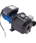 1 HP Shallow And Deep Well Pump With Ejector Kit Workhorse Cast Iron Jet Water Pump Auto Pressure Switch 110V, angle view