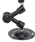 Adjustable Soldering Helper Third Hand Stand With Square Jaw Clamp, black metal base and flexible arm for electronics soldering