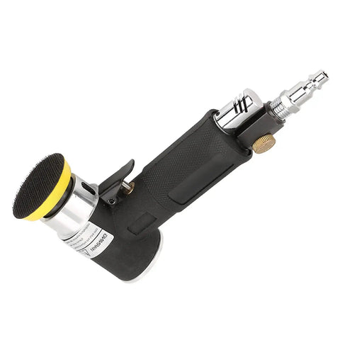 Smooth Operator Air Angle Die Grinder 90 Degree Pneumatic Polisher with ergonomic grip and yellow cushioning pad for auto detailing.