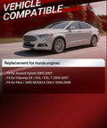 Image showing a silver car on a road with text about compatibility for Honda Accord Hybrid 2005-2007, Odyssey, and Pilot 2006-2008.