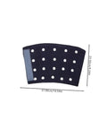 Heavy Duty Cut Resistant Wrist Sleeves For Men And Women Beefy Arm Guards with holes, dark knit, 37x23.5cm for welding and gardening.
