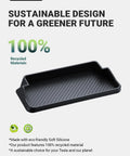 Tesla Model 3 And Model Y Center Console Sunglasses Holder And Armrest Storage Box, eco-friendly black silicone tray