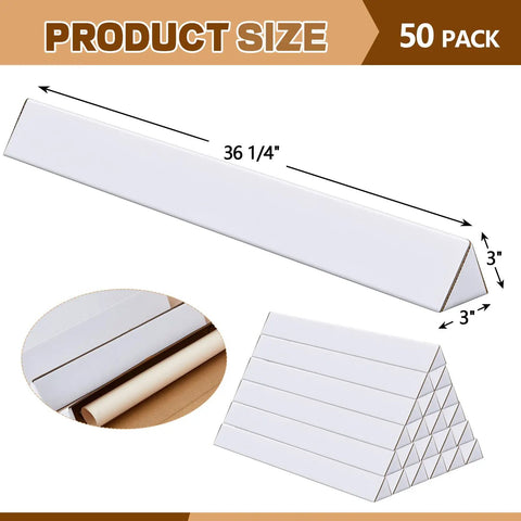Tough Triangle Mailing Tubes 50 Pack Corrugated Cardboard Poster Tubes 36 Inch Long Oyster White Holds Your Scrolls Lock Step And Sound Zero Drama Cross Country Drives For Top Shelf Creative Builds