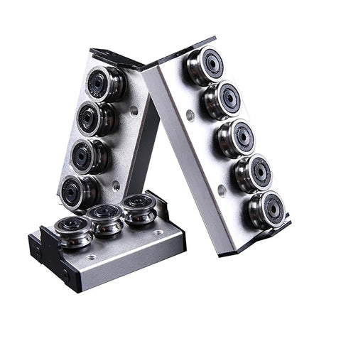 Dual Axis Roller Linear Guide Rail Kit SGR10E 620mm Long Shaft Rail With Two SGB10EUU-5 Bearing Blocks Silver Compact Motion Guide