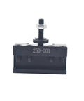 Thomletha OXA 250-001 lathe tool post holder, quick-change, front view.