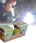 Beefy Pro-Grade V Type Welding Jig With Magnetic Stainless Steel Fixture Clamp for Doors and Metalworking Projects