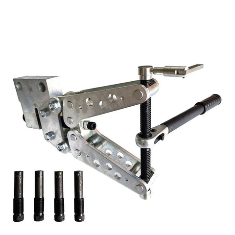 Manual Sheet Metal Hole Punch Kit For Steel Aluminum Copper And Stainless Steel Portable Punch Tool displayed with components