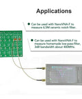Filter Attenuator for RF Demo Kit and NanoVNA RF Tester Board Attenuator Module for NanoVNA F and NanoVNA H Vector Network Analyzer Kits For Measuring 6.5M Ceramic Notch Filter And Homemade Low Pass Filter With 400MHz 3 dB Bandwidth Easy To Use PCB board with cables and application examples