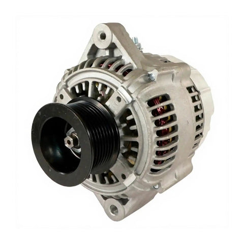 Alternator RE65414 Compatible With John Deere Marine Engines 6081AFM75 And 6125AFM01 Beefy Power, front view