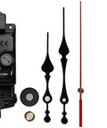 DIY Pendulum Clock Movement Kit With Silent Hands And Fittings For Non Ticking Operation shown with components