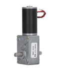 Heavy Duty High Torque DC Motor Boasts An Aluminum Alloy Casing And Does The Heavy Lifting At 30 Kgf Cm While Delivering Badass Performance For Fast Office Automation Upgrades Every Single Time in silver and black.