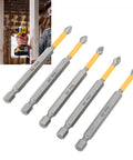 Get These Awesome Impact Driver Bit Sets Made From S2 Alloy Steel! 5-piece magnetic PH2 bits for power drills