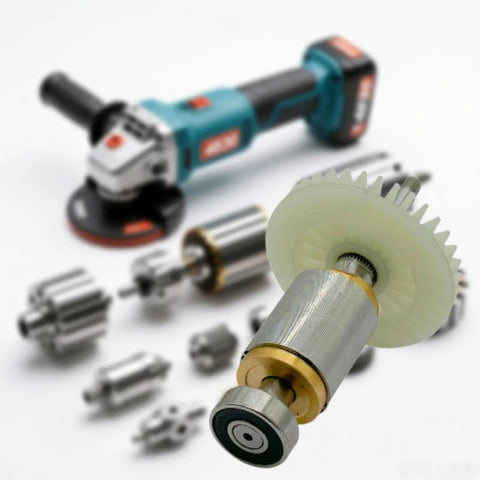 Top Shelf Compact Brushless Motor For Angle Grinders Featuring Badass Metal Construction and heavy-duty components on display.