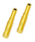 Heavy Duty Half Inch Diamond Hole Saw And Core Drill Bit Twin Pack Featuring Brazed Grit Blades, gold color, 12mm size.