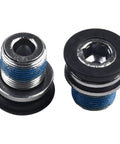 2 Pack Bicycle Crank Arm Bolts For ISIS Axle Ebike M15 Thread Steel With Plastic Seal Black 15mm Length 8mm Hex Socket Easy Install Rustproof Cycling Parts Kit, black