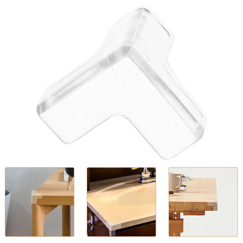 16 Piece PVC Table Corner Protectors Adhesive Corner Guards For Furniture Edge Safety Clear Transparent Bumper Shields