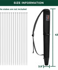 Stakes Bag For Camping And Outdoor Use Stow And Carry Dog Pen Stakes With Ease Heavy Duty Travel Case Compatible With All Brand Stakes
