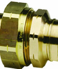 ProPress Zero Lead Bronze Union One Half Inch P to P Five Pack Fast Wet Connection Plumbing Fittings close-up view