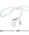 Fencing Body Cord And Mask Connector Cord for Foil, durable stainless steel, 72.31 inches length, used for outdoor training and matches