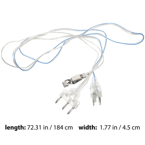 Fencing Body Cord And Mask Connector Cord for Foil, durable stainless steel, 72.31 inches length, used for outdoor training and matches