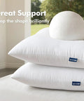 Pack Of 2 18x18 Outdoor Pillow Inserts, Waterproof And Water-Resistant Cushions stacked with a ball on top, indoors