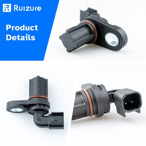 Straight Bolt On Rear Center Abs Wheel Speed Sensor Real Deal Fix For Ford F150 F250 F350 Super Duty Trucks showing sensor top view and connector.