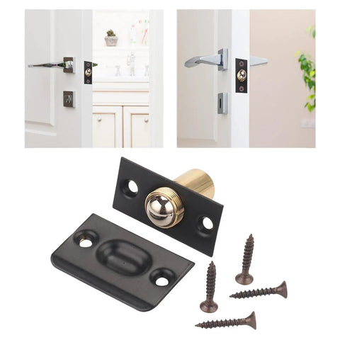 Adjustable Ball Door Catch For Cabinets And Closets Low Profile Brass Hardware With Ball Bearing Lock Secure Closure Easy Install