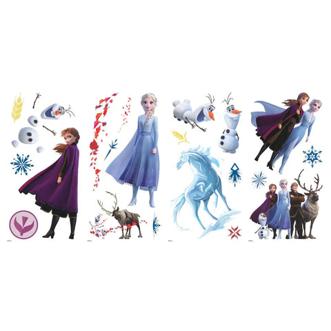 Frozen 2 Peel And Stick Wall Decals Set With 21 Removable Pieces For Smooth Surfaces Easy To Apply And Reposition
